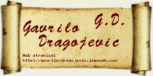 Gavrilo Dragojević vizit kartica
